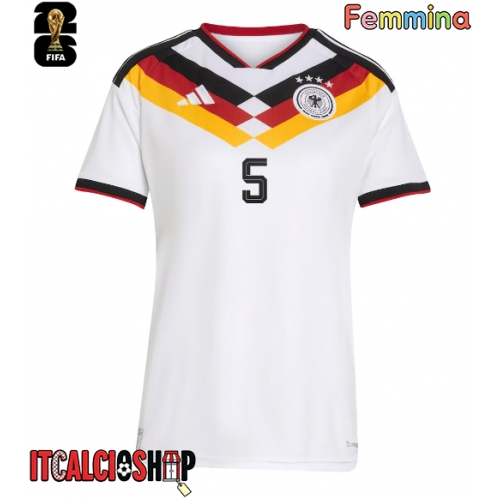Germania Aleksandar Pavlovic #5 Prima Maglia Femmina Mondiali 2026 Manica Corta